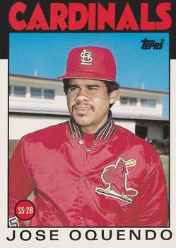 1986 Topps Traded - Limited Edition (Tiffany) #82T Jose Oquendo Front