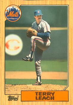 1987 Topps Traded - Limited Edition (Tiffany) #63T Terry Leach Front