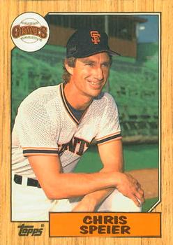 1987 Topps Traded - Limited Edition (Tiffany) #115T Chris Speier Front