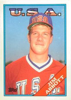 1988 Topps Traded - Limited Edition (Tiffany) #1T Jim Abbott Front