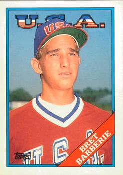 1988 Topps Traded - Limited Edition (Tiffany) #9T Bret Barberie Front
