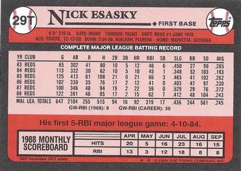 1989 Topps Traded - Limited Edition (Tiffany) #29T Nick Esasky Back