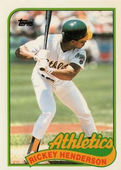 1989 Topps Traded - Limited Edition (Tiffany) #48T Rickey Henderson Front