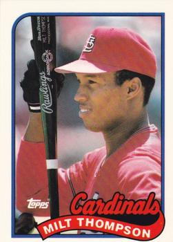 1989 Topps Traded - Limited Edition (Tiffany) #118T Milt Thompson Front