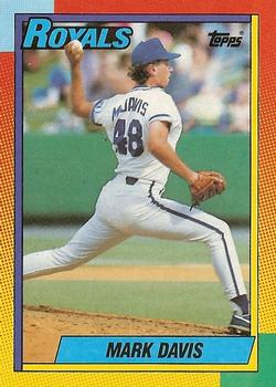 1990 Topps Traded - Limited Edition (Tiffany) #24T Mark Davis Front