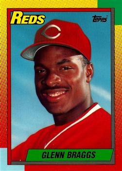 1990 Topps Traded - Limited Edition (Tiffany) #13T Glenn Braggs Front