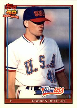 1991 Topps Traded - Limited Edition (Tiffany) #34T Darren Dreifort Front