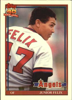 1991 Topps Traded - Limited Edition (Tiffany) #40T Junior Felix Front