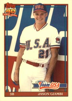 1991 Topps Traded - Limited Edition (Tiffany) #45T Jason Giambi Front