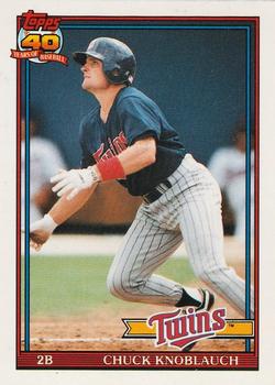 1991 Topps Traded - Limited Edition (Tiffany) #69T Chuck Knoblauch Front