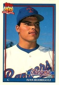 1991 Topps Traded - Limited Edition (Tiffany) #101T Ivan Rodriguez Front