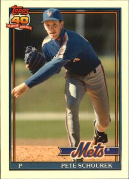 1991 Topps Traded - Limited Edition (Tiffany) #106T Pete Schourek Front