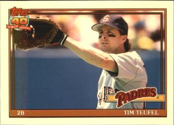 1991 Topps Traded - Limited Edition (Tiffany) #120T Tim Teufel Front