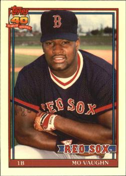 1991 Topps Traded - Limited Edition (Tiffany) #123T Mo Vaughn Front