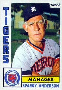 1984 Topps Nestle #259 Sparky Anderson Front