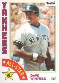 1984 Topps Nestle #402 Dave Winfield Front