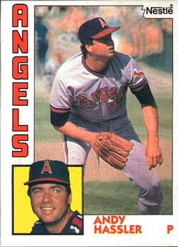 1984 Topps Nestle #719 Andy Hassler Front