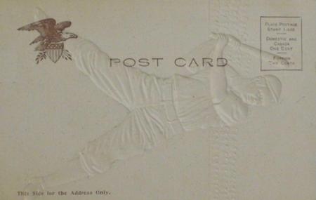 1905-09 Gold Embossed Postcards (PC792) #NNO Batter swinging Back
