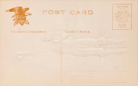 1905-09 Gold Embossed Postcards (PC792) #NNO Fielder jumping Back
