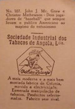 1928 Sociedade Industrial #107 Christy Mathewson / John McGraw Back
