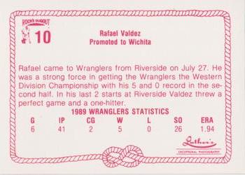 1989 Rock's Dugout Wichita Wranglers Update #10 Rafael Valdez Back