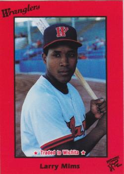 1989 Rock's Dugout Wichita Wranglers Update #13 Larry Mims Front