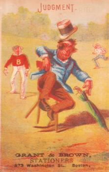 1878 Forbes Co. Baseball Comics (H804-6) #NNO Judgment Front