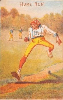 1878 Forbes Co. Baseball Comics (H804-6) #nno Home Run Front