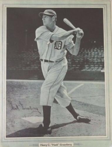 1935 Detroit Sunday Times Detroit Tigers Supplements #NNO Hank Greenberg Front