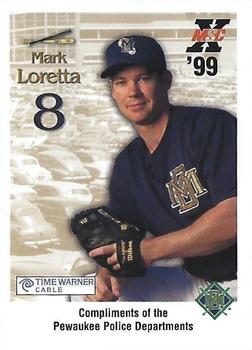 1999 Milwaukee Brewers Police - Compliments of the Pewaukee Police Departments #NNO Mark Loretta Front