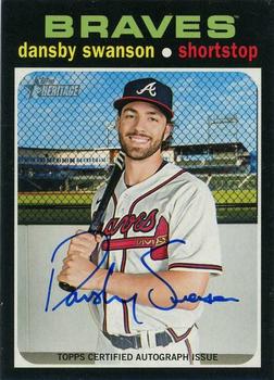 2020 Topps Heritage - Real One Autographs (High Number) #ROA-DSW Dansby Swanson Front
