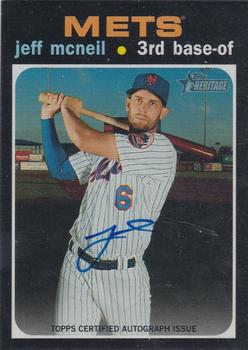 2020 Topps Heritage - Real One Autographs (High Number) #ROA-JMC Jeff McNeil Front