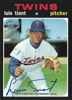 2020 Topps Heritage - Real One Autographs (High Number) #ROA-LT Luis Tiant Front