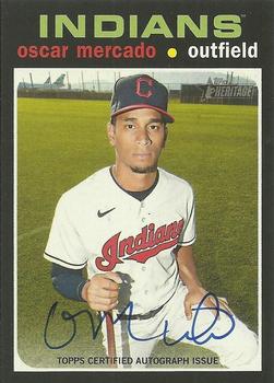 2020 Topps Heritage - Real One Autographs (High Number) #ROA-OM Oscar Mercado Front