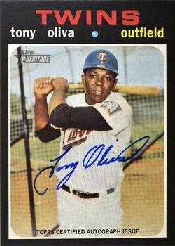 2020 Topps Heritage - Real One Autographs (High Number) #ROA-TO Tony Oliva Front