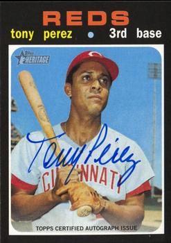 2020 Topps Heritage - Real One Autographs (High Number) #ROA-TP Tony Perez Front