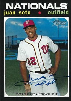 2020 Topps Heritage - Real One Autographs (High Number) #ROA-JS Juan Soto Front