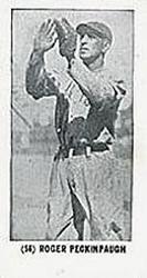 1928 Greiners Bread #56 Roger Peckinpaugh Front