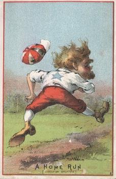 1880 Red Border Baseball Comics (804-15A) #NNO A Home Run Front