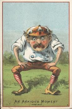 1880 Red Border Baseball Comics (804-15A) #NNO An Anxious Moment Front