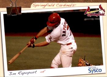 2011 Grandstand Springfield Cardinals SGA #NNO Jim Rapoport Front