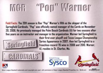 2011 Grandstand Springfield Cardinals SGA #NNO Ron 