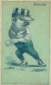 1887 Bluish Green Baseball Comics (H804-17) #NNO A Curver Front