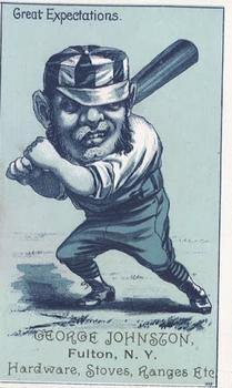 1887 Bluish Green Baseball Comics (H804-17) #NNO Great Expectations Front