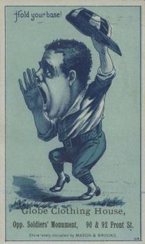 1887 Bluish Green Baseball Comics (H804-17) #NNO Hold Your Base Front