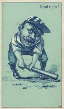 1887 Bluish Green Baseball Comics (H804-17) #NNO Send Em In! Front