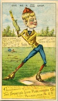 1880 Sporting Life Baseball Comics (H804-8B) #NNO Give Me A Dew Dude Drop Front