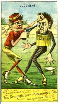 1880 Sporting Life Baseball Comics (H804-8B) #NNO Judgment Front