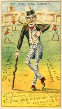 1880 Sporting Life Baseball Comics (H804-8B) #NNO Our Base Ball Manager Front