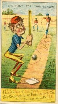 1880 Sporting Life Baseball Comics (H804-8B) #NNO The Curve For This Season Front